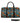 African Leather Travel Bag | Colourful Bogolan Style Print Handmade