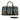 African Leather Travel Bag | Colourful Bogolan Style Print Handmade