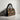 African Leather Handbag with Boston Minimalist Wax Print - Durable & Vibrant