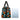 African Leather Travel Bag | Colourful Bogolan Style Print Handmade