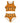 Tribal Print Bikini Set Orange Swimsuit