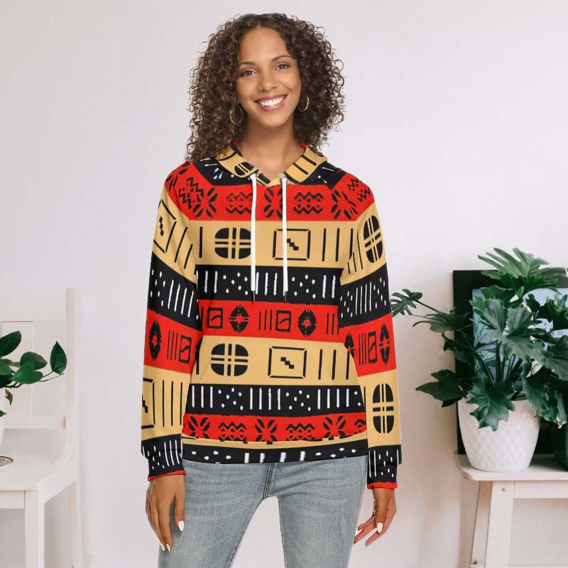 Fashion african print hoodie